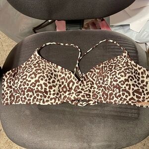 J.Crew NWT strappy animal print bikini top,sz.3X